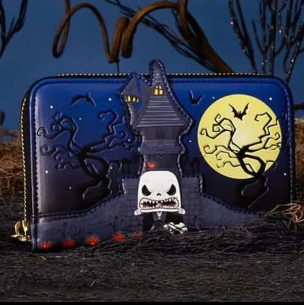 Loungefly Disney Nightmare Before Christmas Jack Skellington House Zip Wallet - Picture 1 of 8